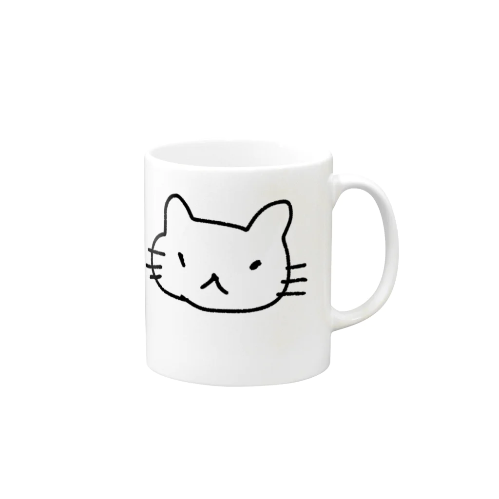 れんげのつりめねこ Mug :right side of the handle