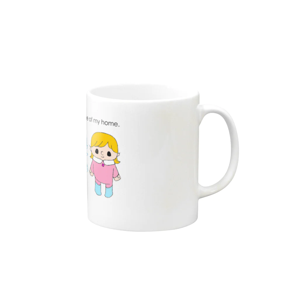 makioのIt's Chibicco Mug :right side of the handle