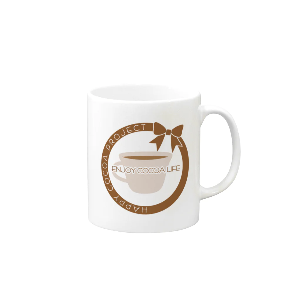 Own Your Life -SUZURI-のCocoa マグカップ（カップ） Mug :right side of the handle