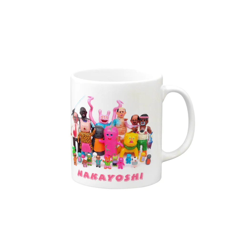 デハラユキノリのnakayoshi Mug :right side of the handle