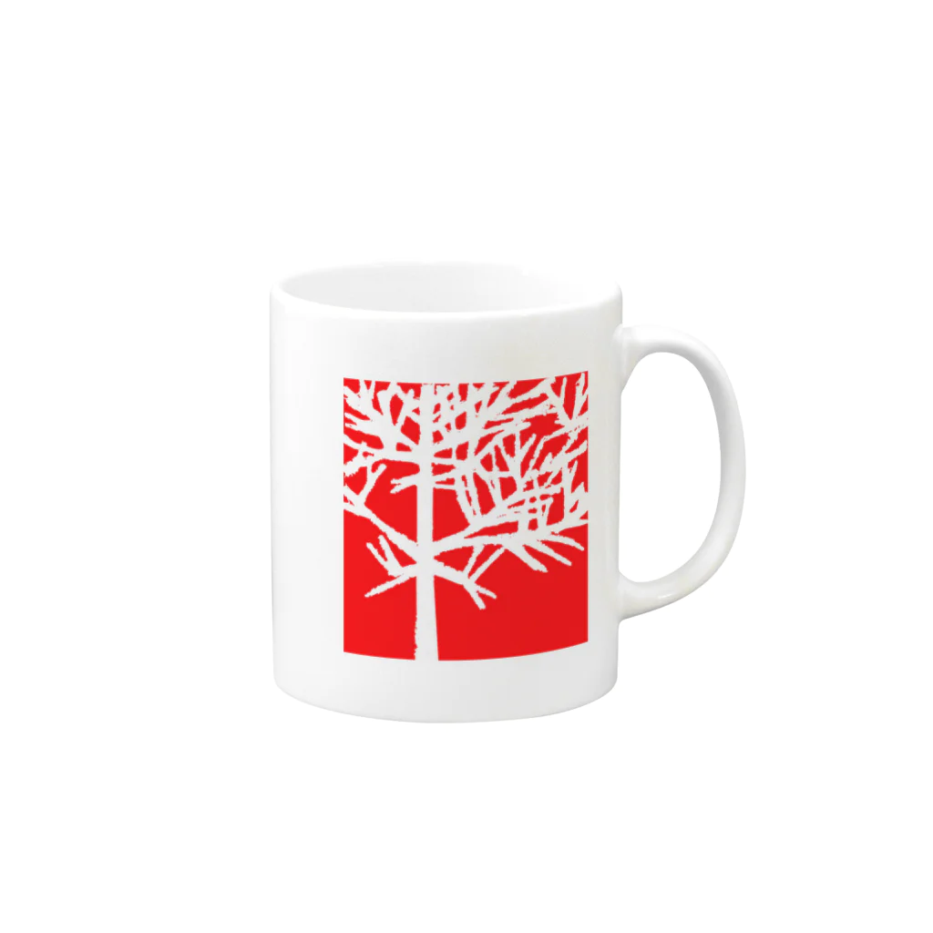 bolesのiced tree R Mug :right side of the handle