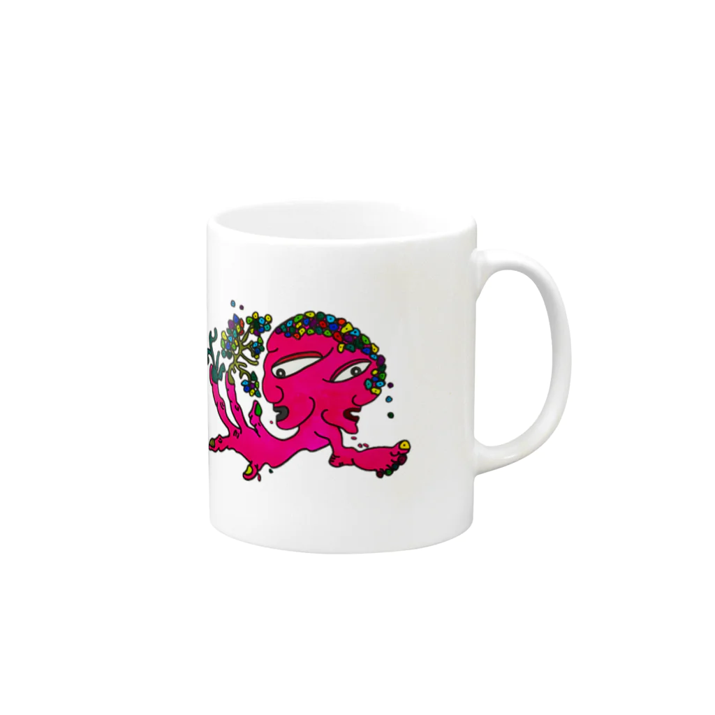 しぃ絵のふかしぎな我々 Mug :right side of the handle