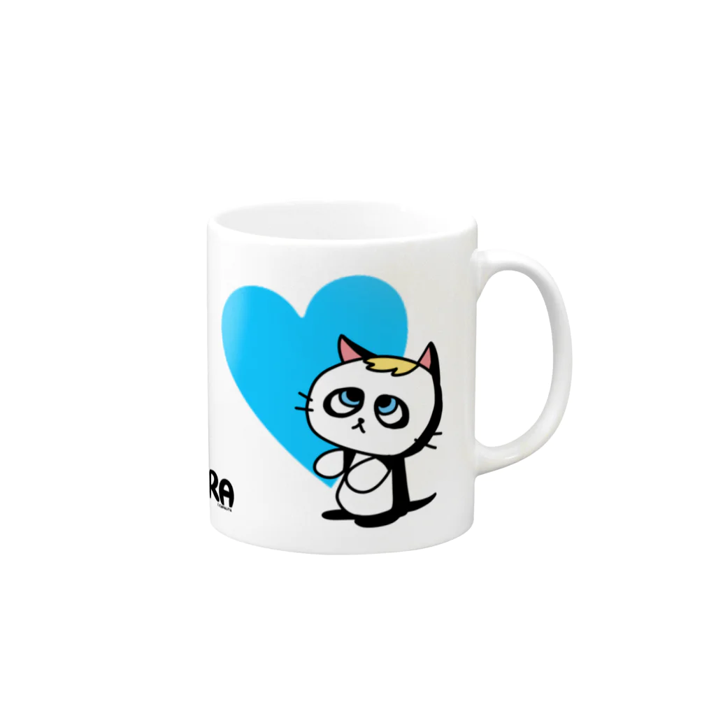 カナリヤのパンドラとベスケ Mug :right side of the handle