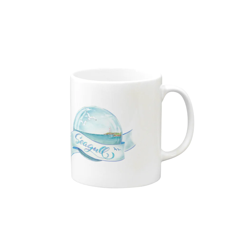 浦安 Seagull [Bar]のSeagullイラストロゴグッズ Mug :right side of the handle