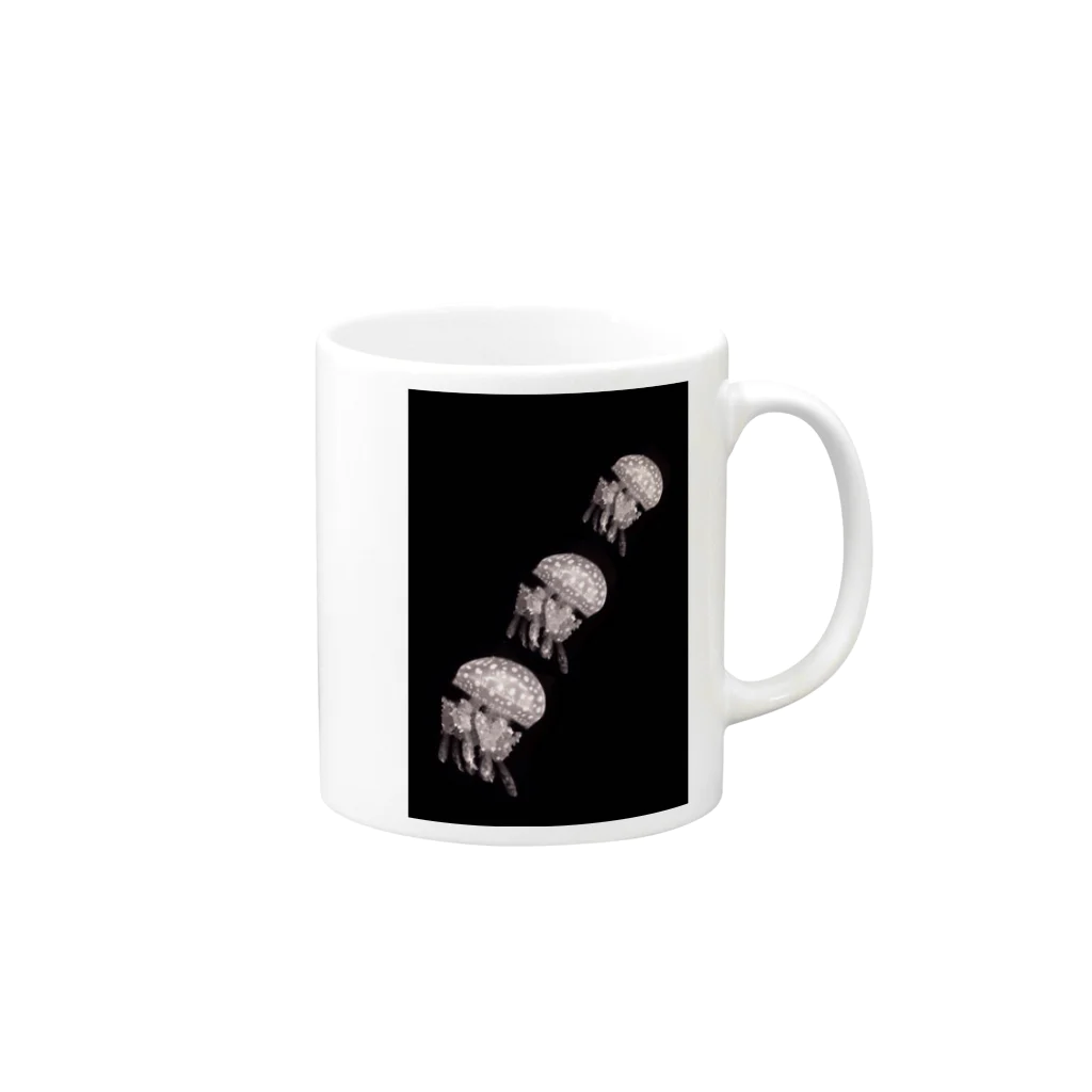 【Noir SHOP】のmonokuro jelly fish＊ Mug :right side of the handle