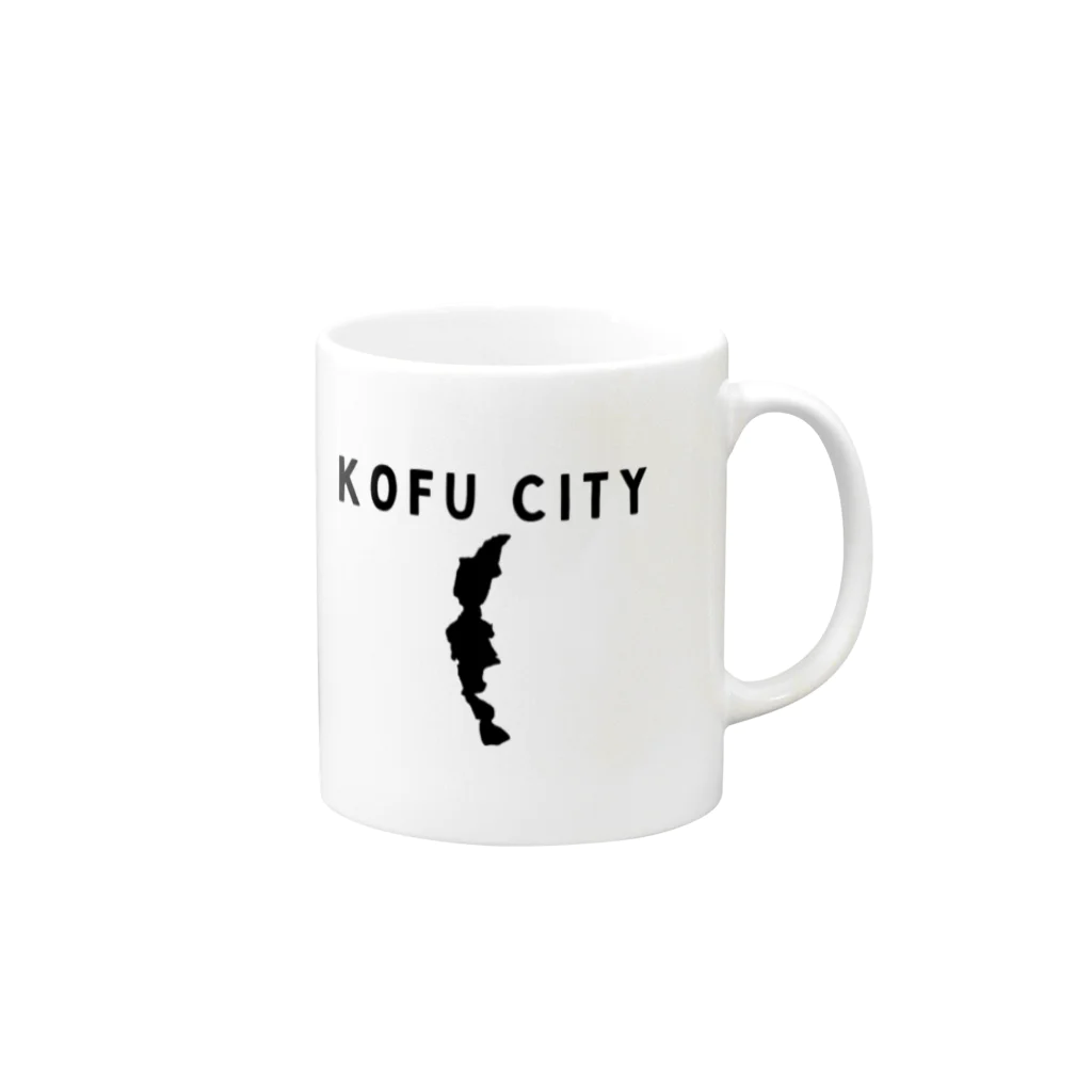 Hiroaki IshiharaのKofu City w/ Map Mug :right side of the handle