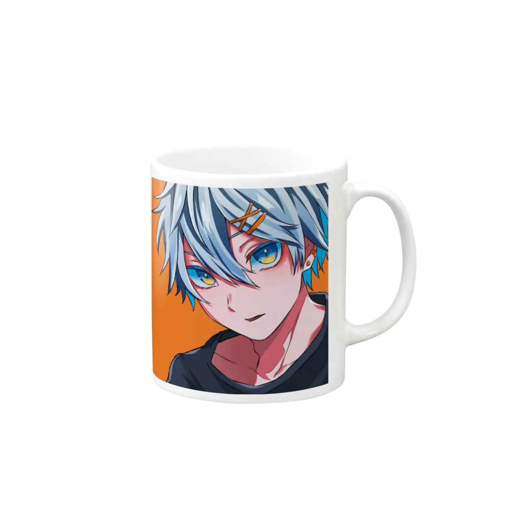 カメレオン ～Chameleon～のインナーカラー男子🎵 Mug :right side of the handle