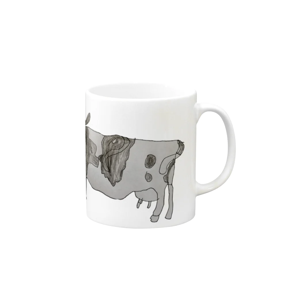 takarakunのmooo  Mug :right side of the handle