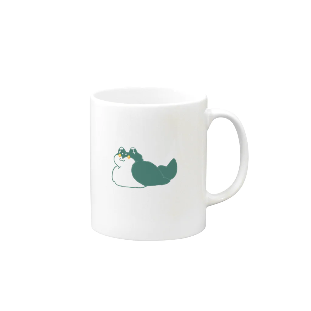 Tinnitusのおすわりロノン Mug :right side of the handle