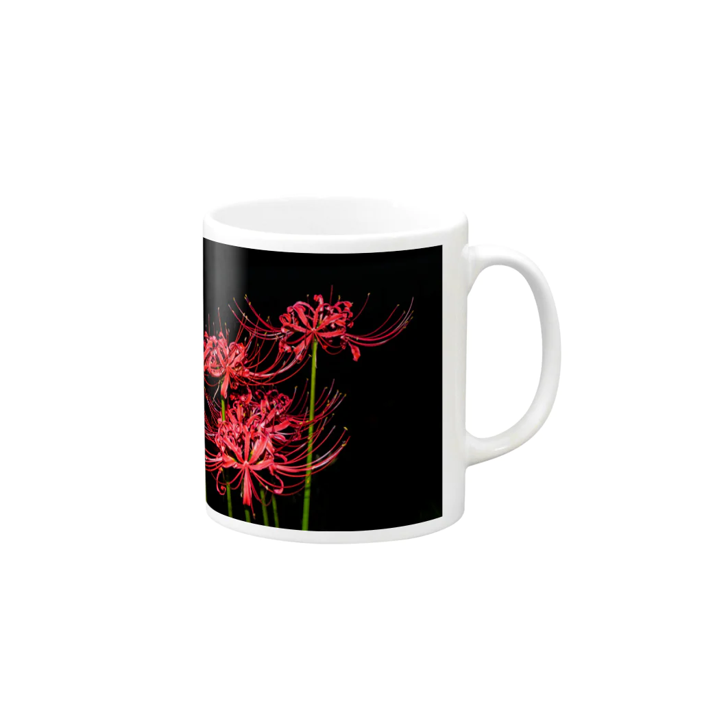 420iloveyouの紅花 Mug :right side of the handle