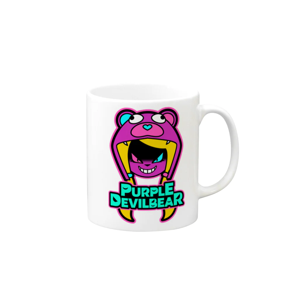 SPC SHOP!!!!!のPurpleDevilBear Mug :right side of the handle