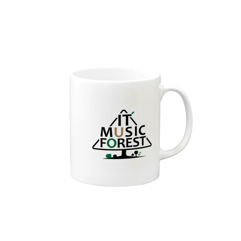 IT MUSIC FOREST チャリティーグッズショップのIT MUSIC FOREST チャリティーグッズ Mug :right side of the handle