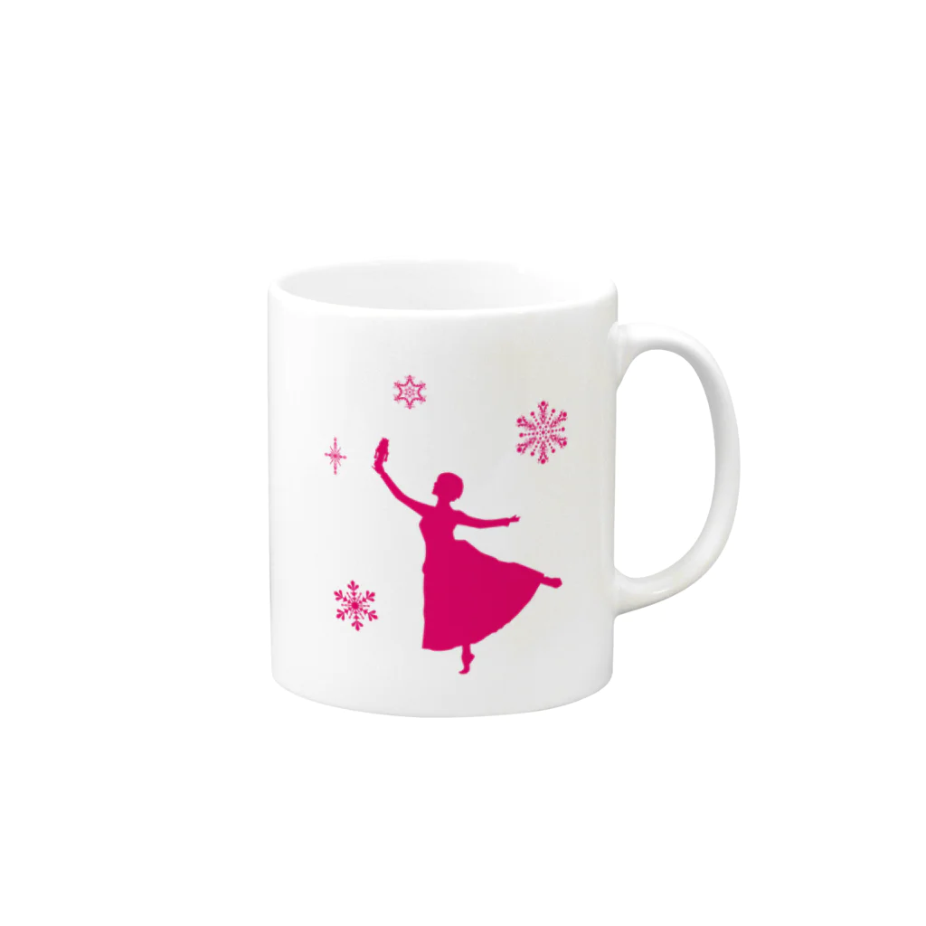 Joyaux de Balletのロゴ無しクララちゃん Mug :right side of the handle