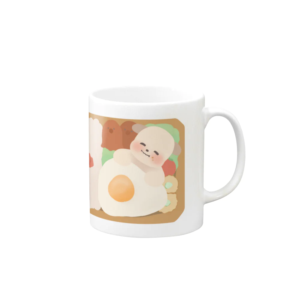 あずきのお弁当箱 Mug :right side of the handle