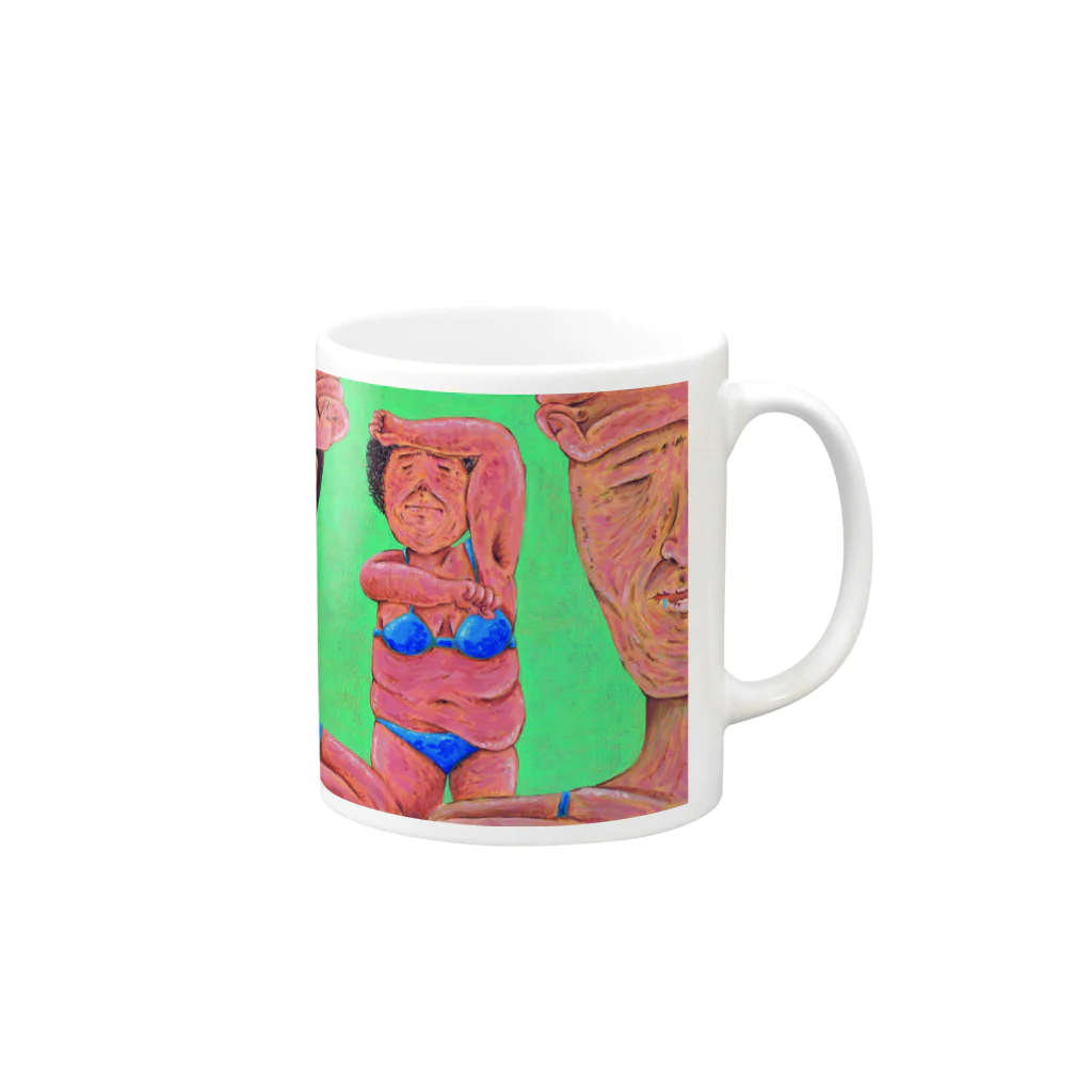 ゆりだいんのテレテッテレテレッテ Mug :right side of the handle