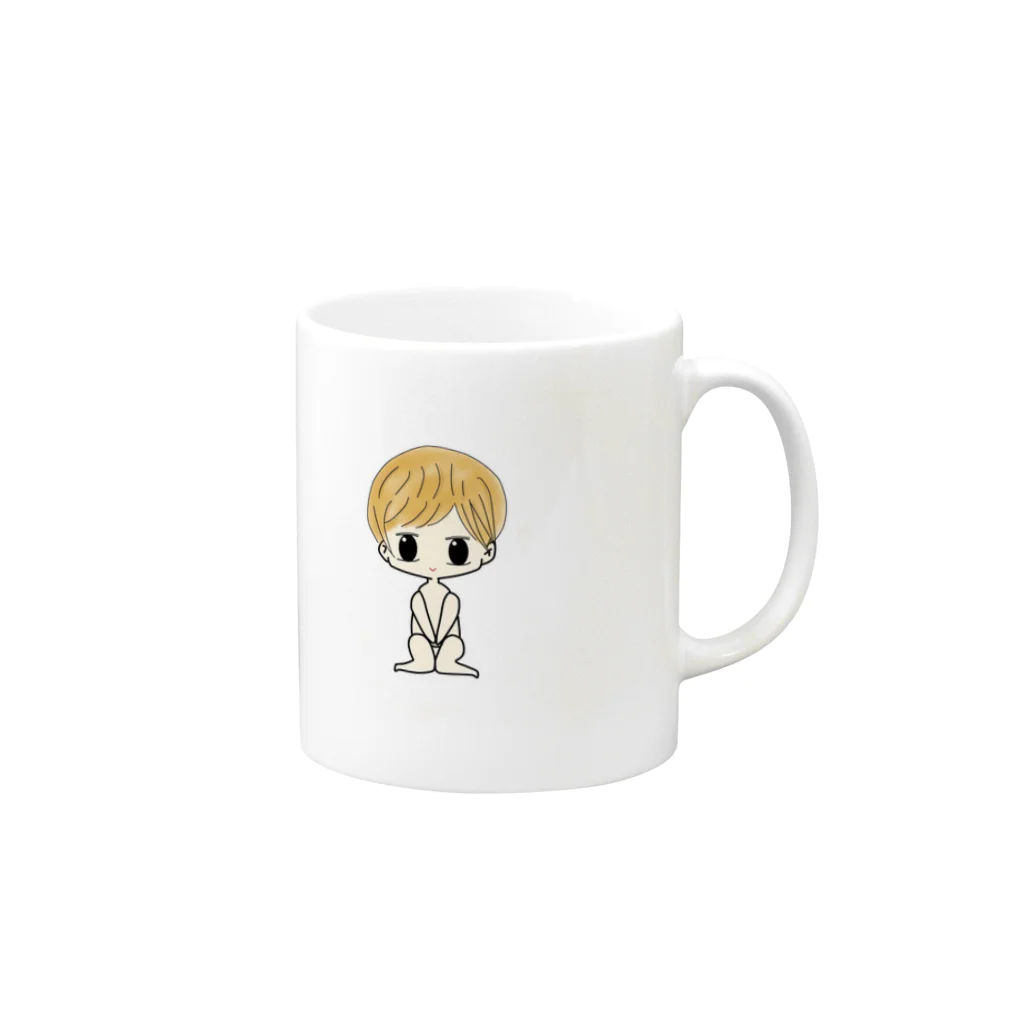 じゆうほんぽうのかとぅー オリジナルちびキャラ･カラー 文字なしVer. Mug :right side of the handle