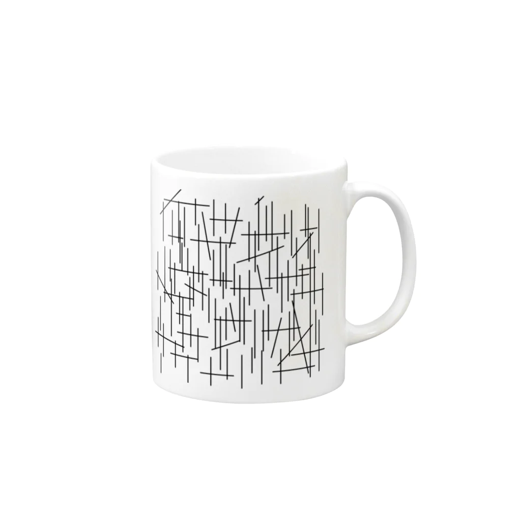 mono14onomのライン Mug :right side of the handle