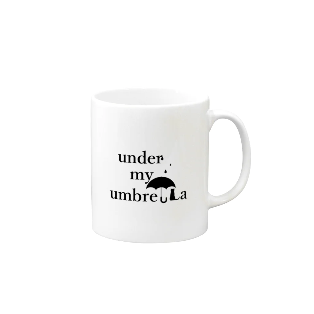 under my umbreLLaのumu2マグカップ Mug :right side of the handle