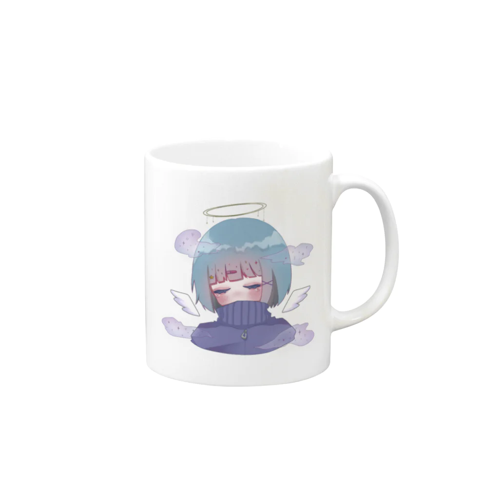 ﾈｺﾆｨﾄのゆめのなかグッズ Mug :right side of the handle