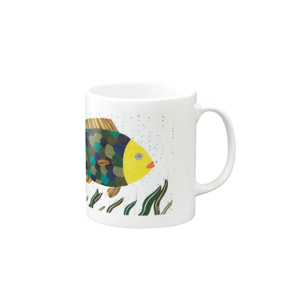 SUZANの魚ですがなにか Mug :right side of the handle