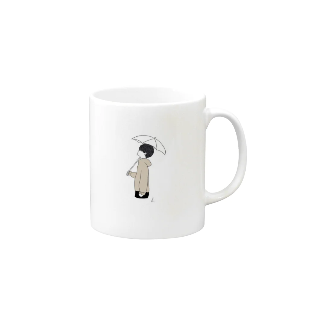 かんかんの日常のかんかんのマグカップ Mug :right side of the handle