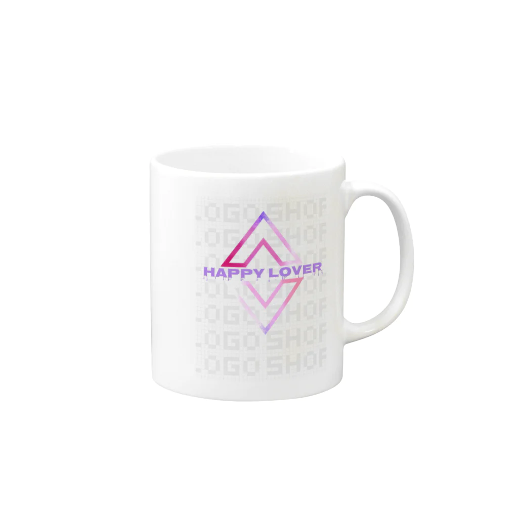 ハッピーラバーの幸せな恋人 Mug :right side of the handle