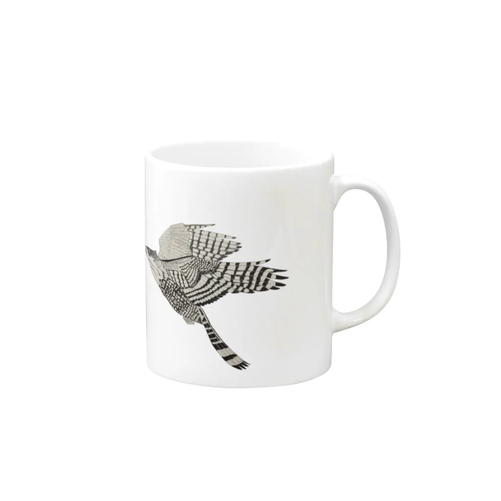 Coshi-Mild-Wildのクマタカ_A Mug :right side of the handle