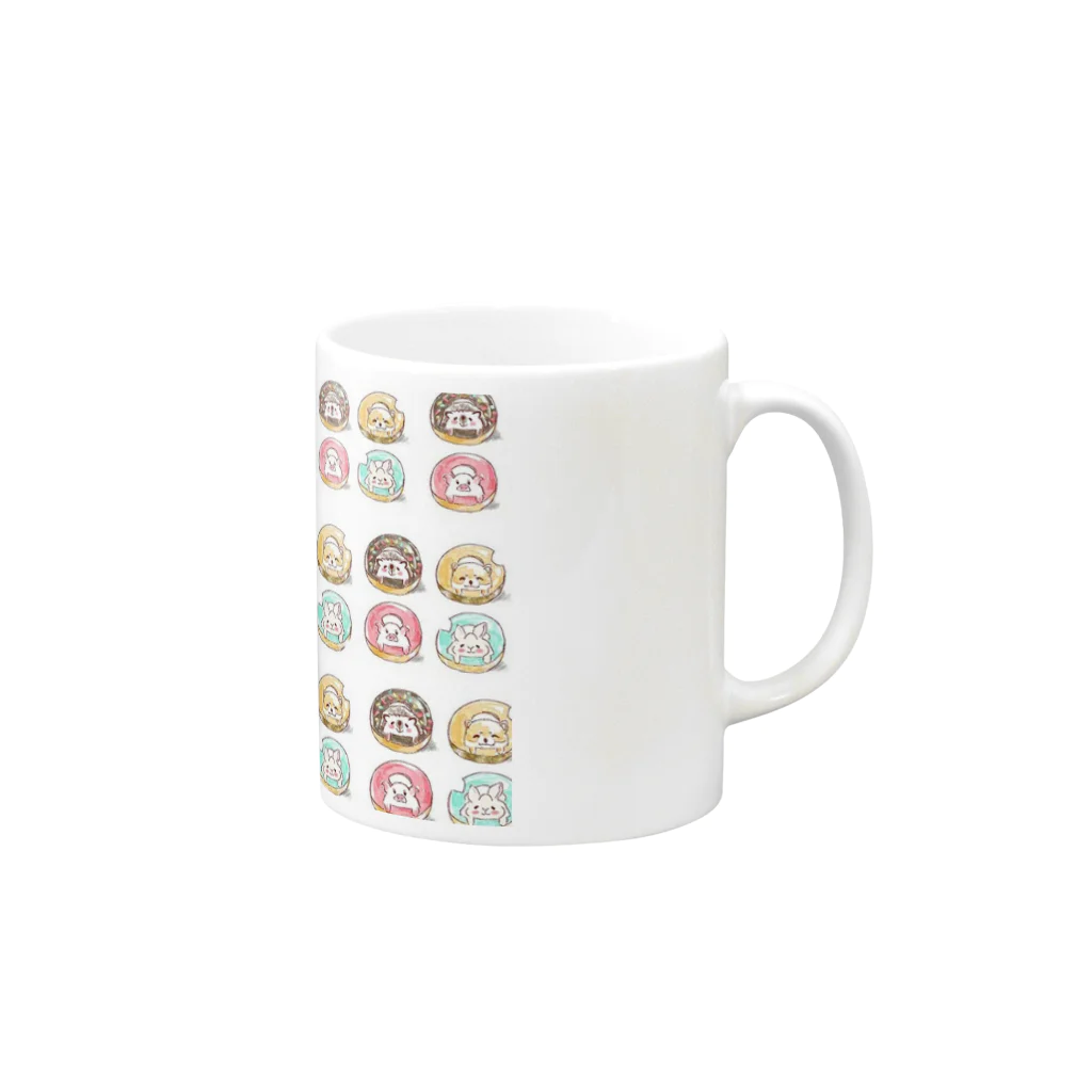 qunqunのアニマルドーナツ Mug :right side of the handle