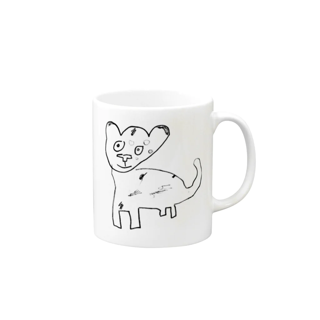 switch_on3のとらくん Mug :right side of the handle