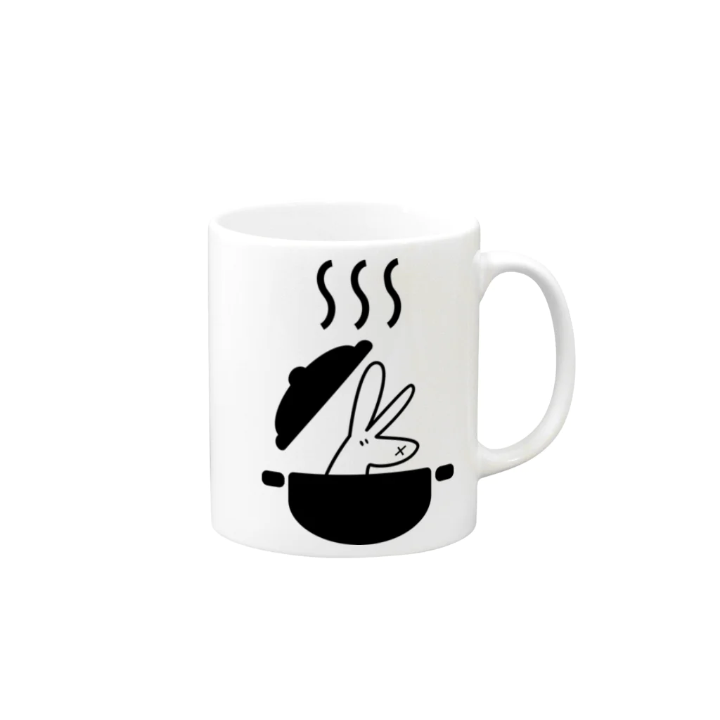 しゃうさぎ氏のしゃうさぎ Mug :right side of the handle