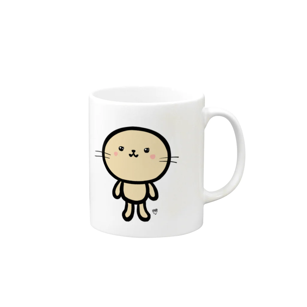 ハラケイスケベンジョンソンゴクウのみみなしうさちゃん Mug :right side of the handle