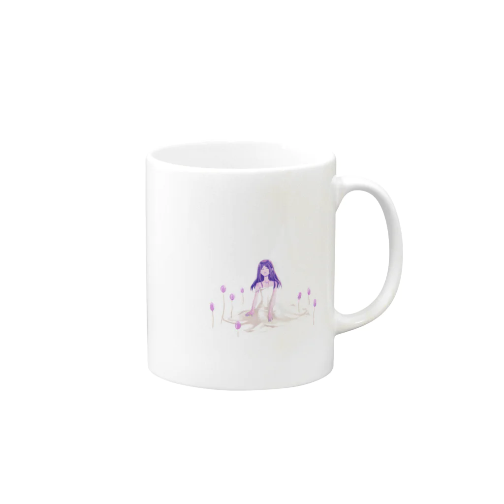 sumomohのポピー Mug :right side of the handle