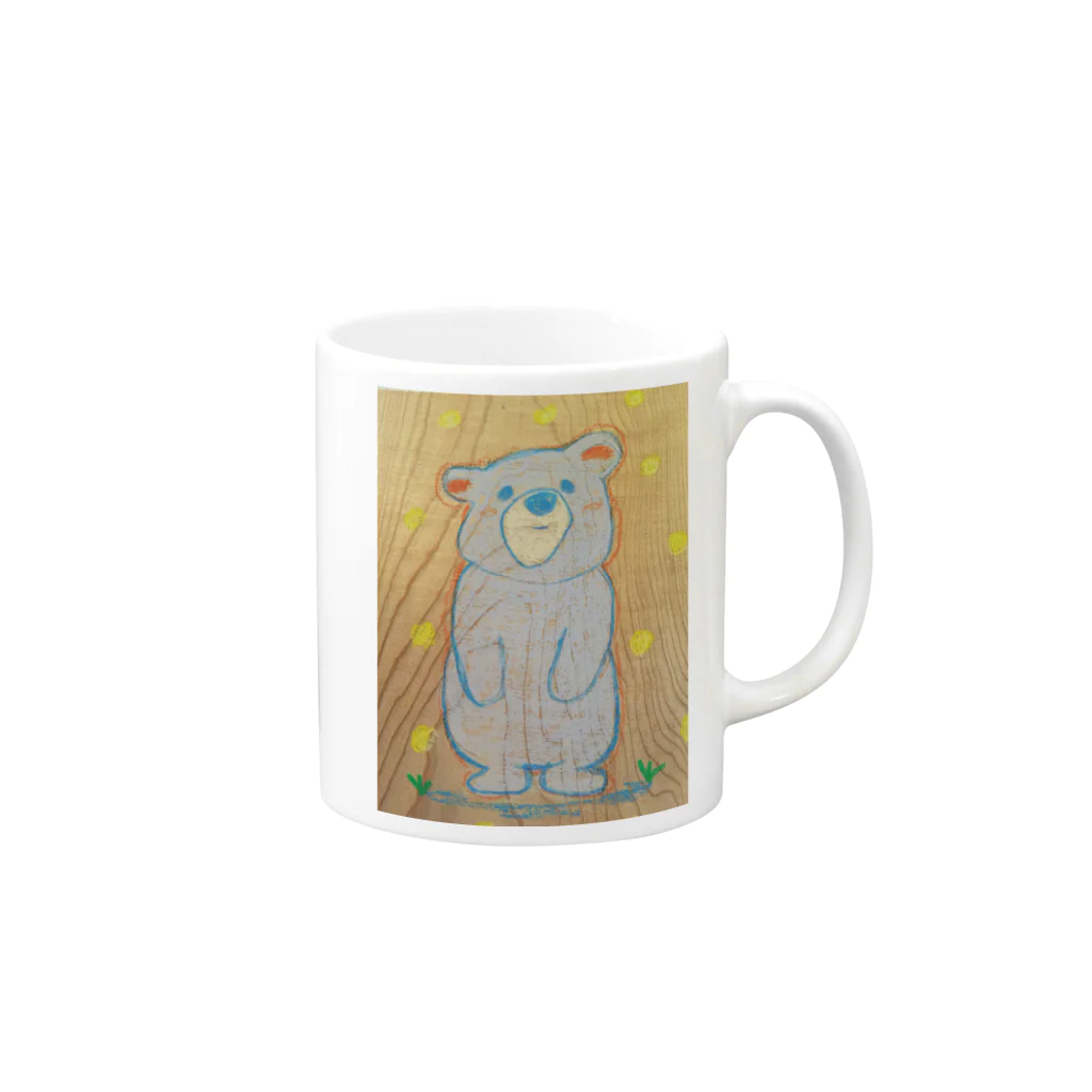 アロマンチックの癒しのくまさん Mug :right side of the handle