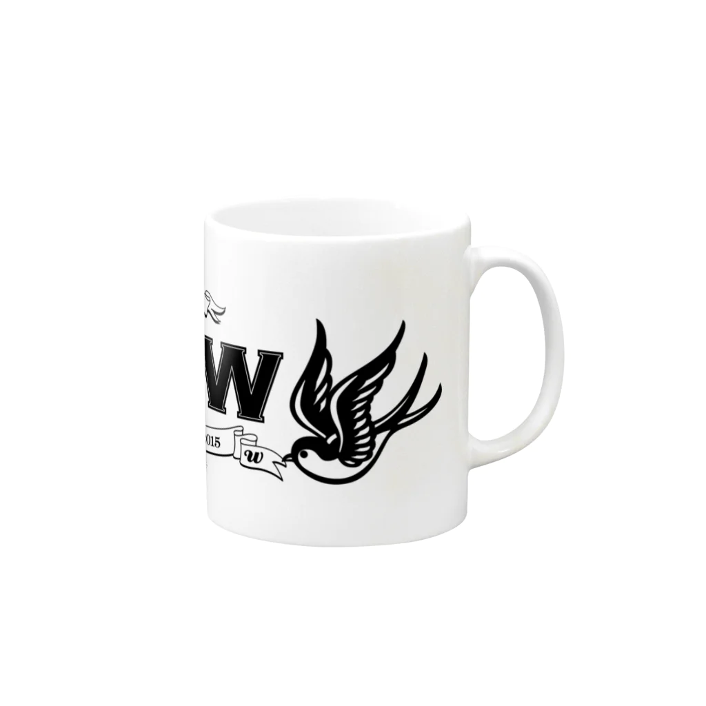 L&W BurningWorksの1stL&W LOGO Mug :right side of the handle