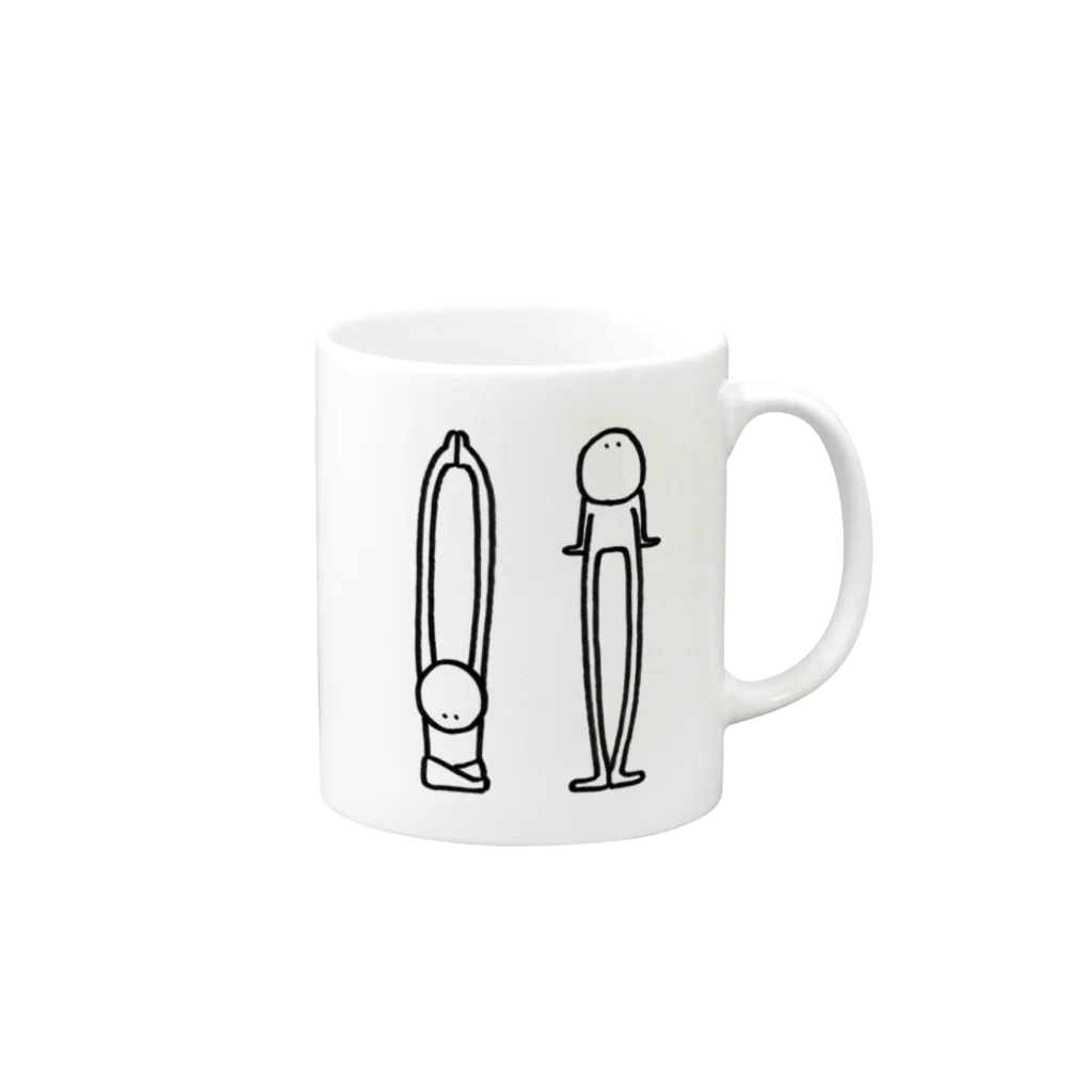 NONAMEのてながあしなが。 Mug :right side of the handle