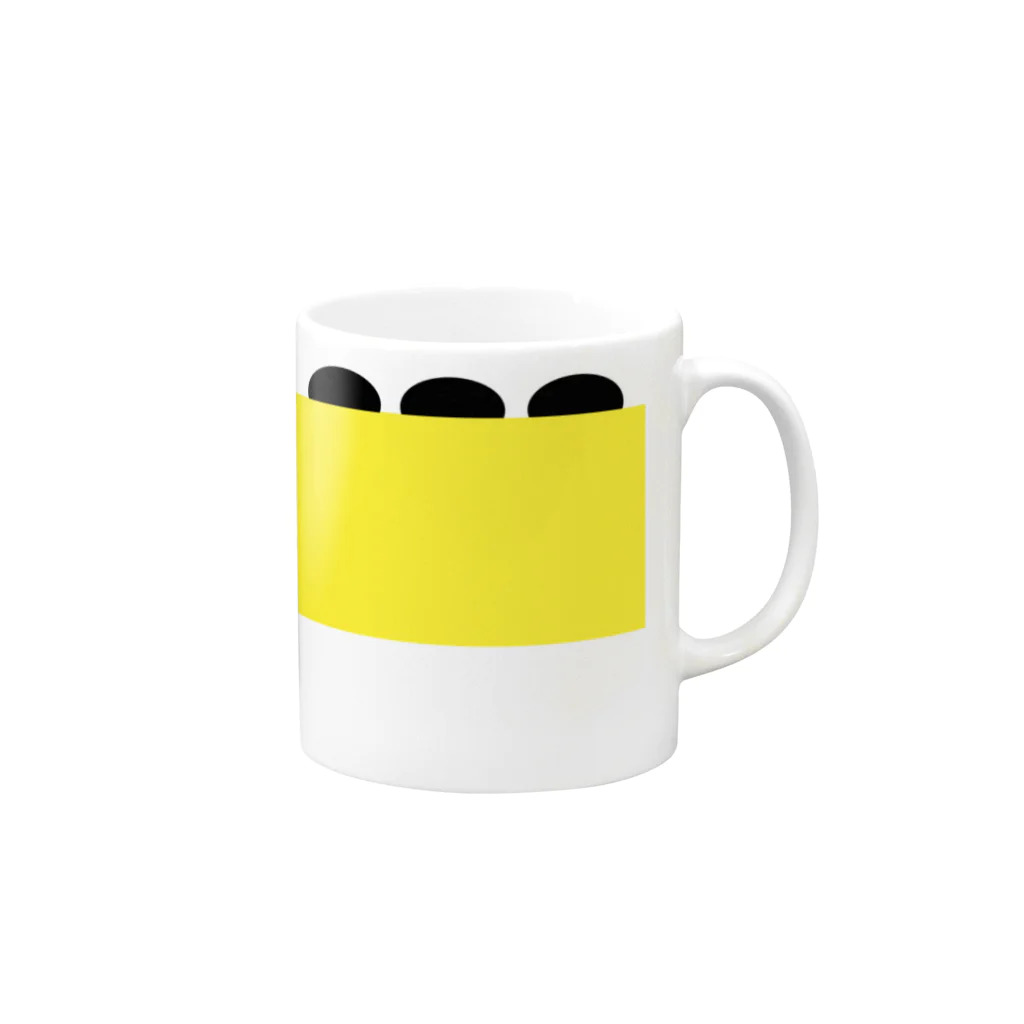 inko andの黄上の黒 Mug :right side of the handle