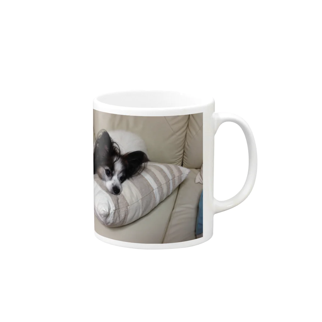 yamato113320のハッピー犬のハッピー Mug :right side of the handle