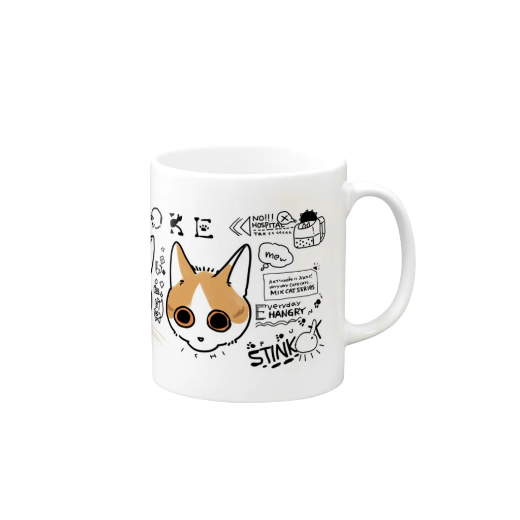 夏野のなつの家 Mug :right side of the handle