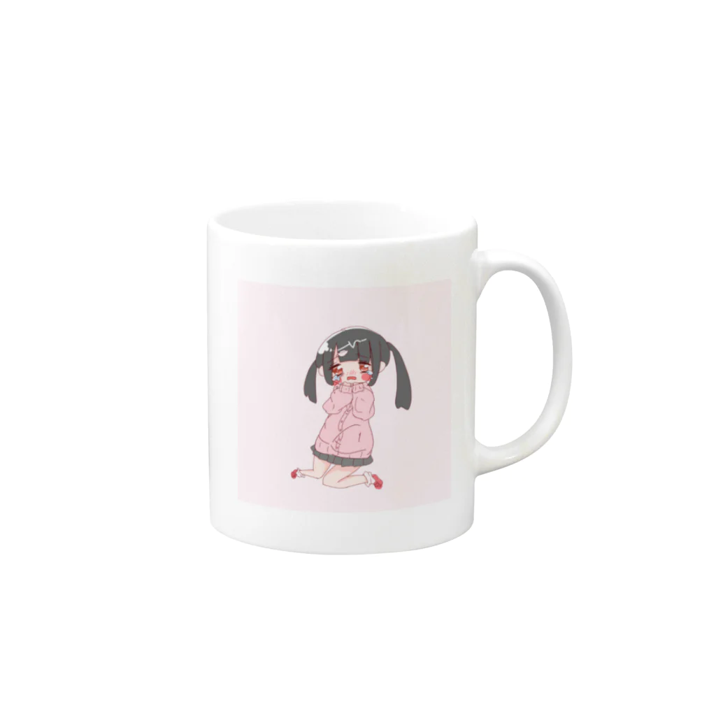 も ち だ ゆ う あ し ゃ ま(最強)のぴえん Mug :right side of the handle