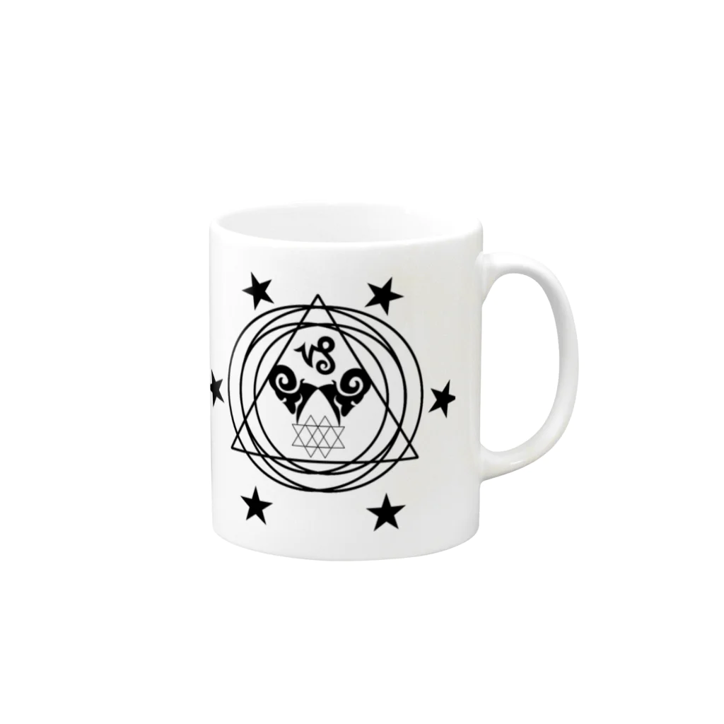 Satanicnの山羊座 Capricorn Mug :right side of the handle