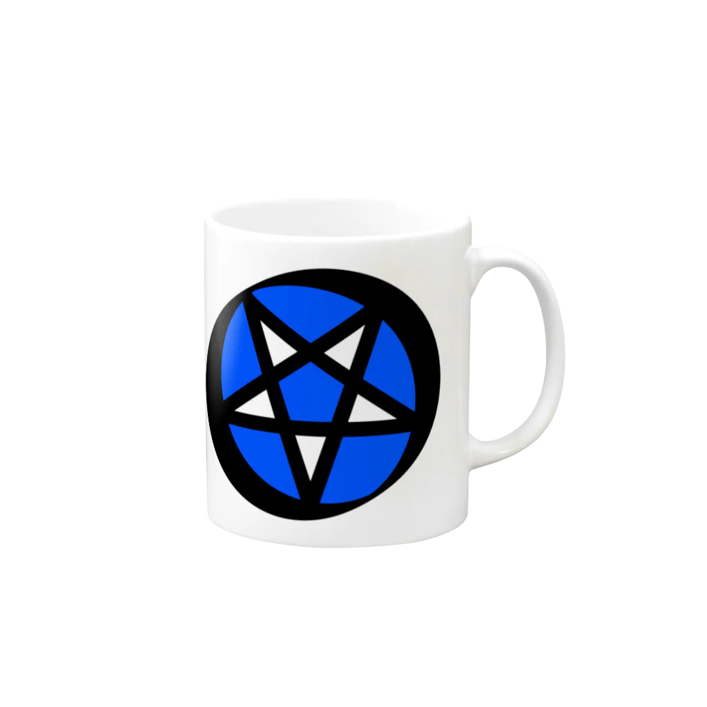 SatanicnのDevil star Mug :right side of the handle