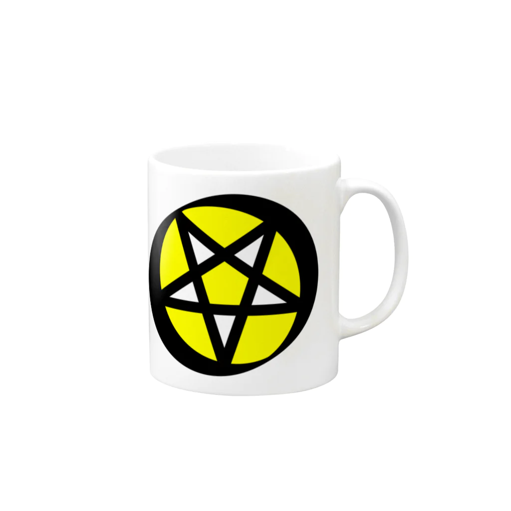 SatanicnのDevil star マグカップの取っ手の右面