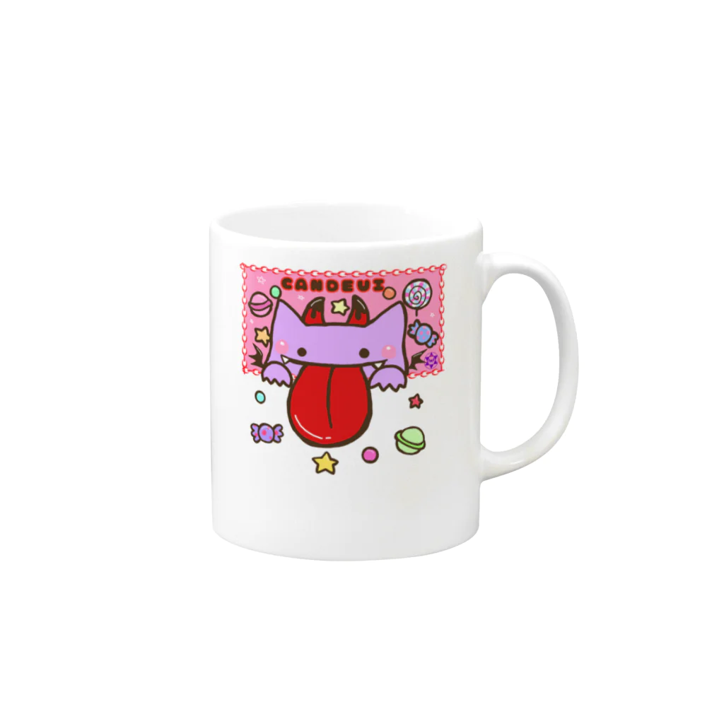 😈あずみん😈のキャンデビ Mug :right side of the handle