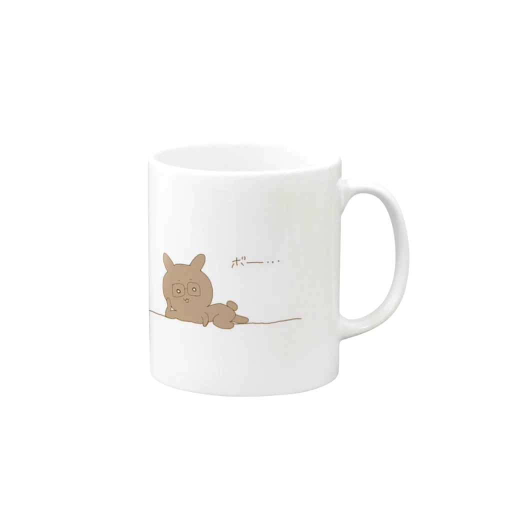 mameuのMUGA NO KYOUCHI Mug :right side of the handle