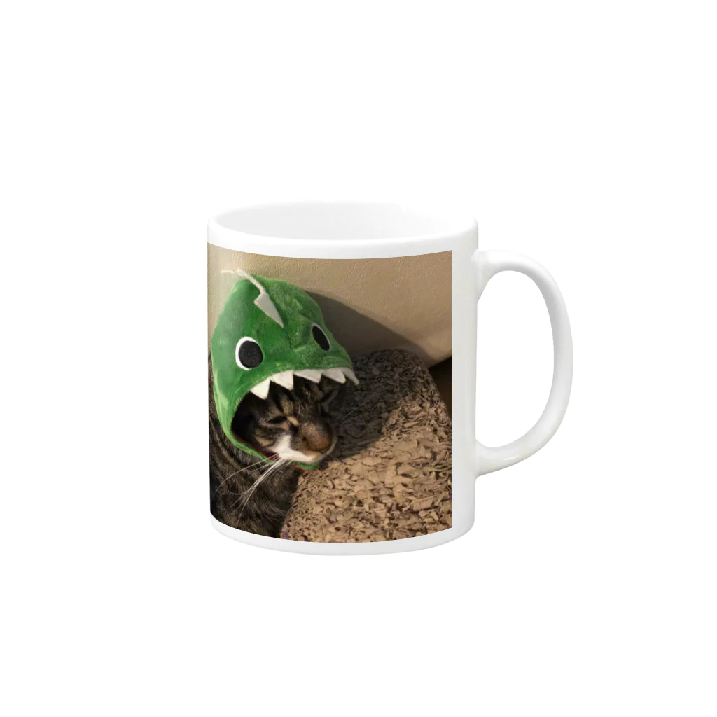 mameuuushiのねこ Mug :right side of the handle