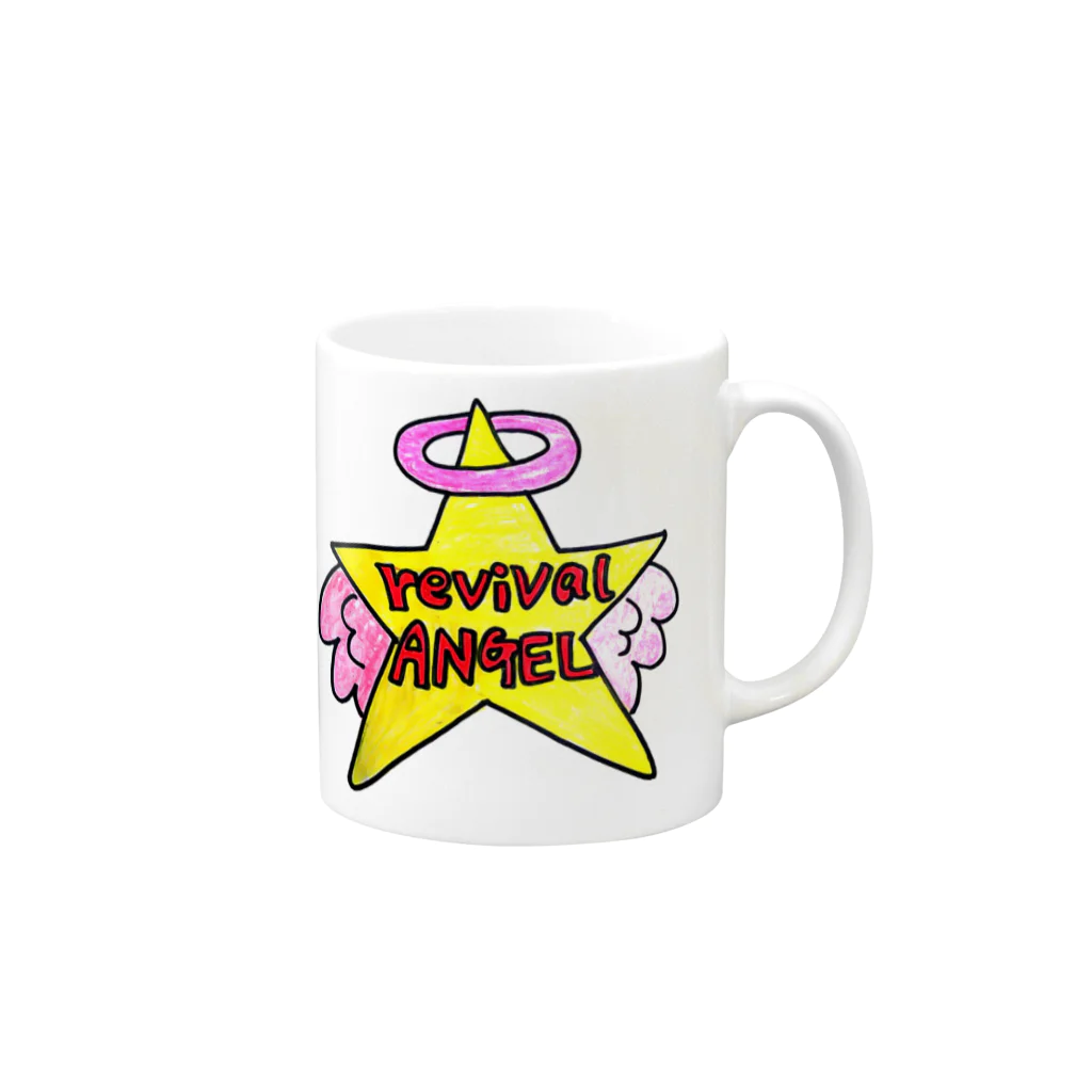 お値下げしたよ！MAD DOG MILITARY/猛毒隊SHOPのrevival ANGEL Mug :right side of the handle