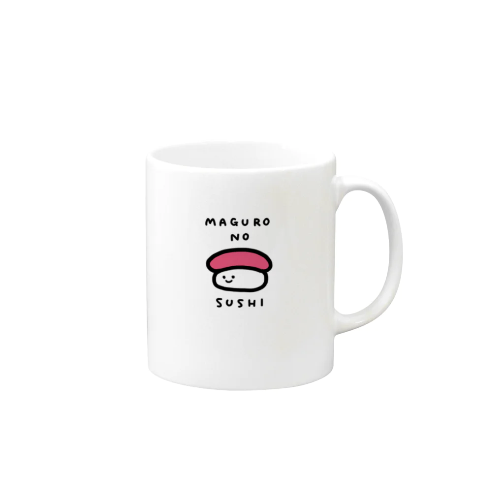 shop the lapoのMAGURO NO SUSHI Mug :right side of the handle