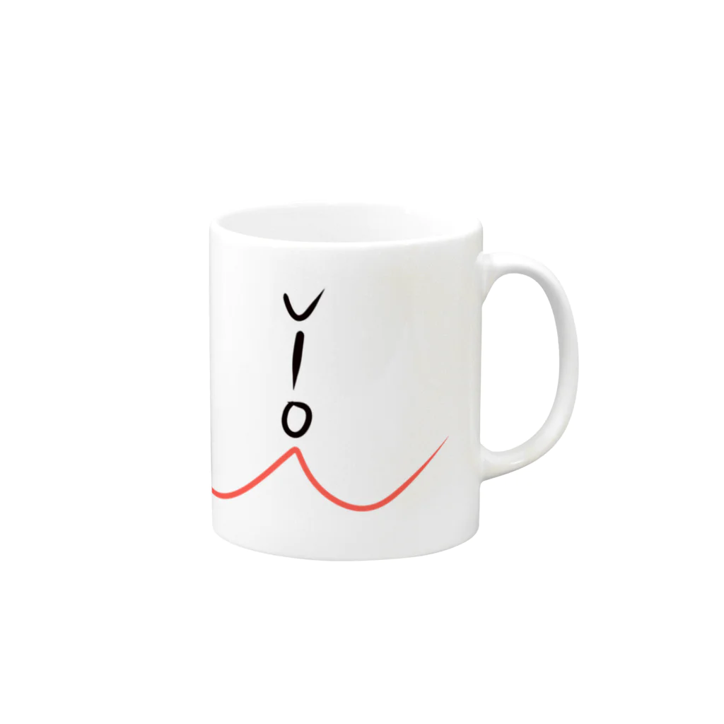 monCheriのVIO 手書き Mug :right side of the handle