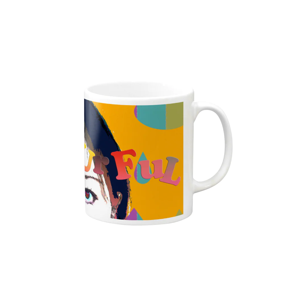 lifejourneycolorfulのThink Colorful Mug :right side of the handle