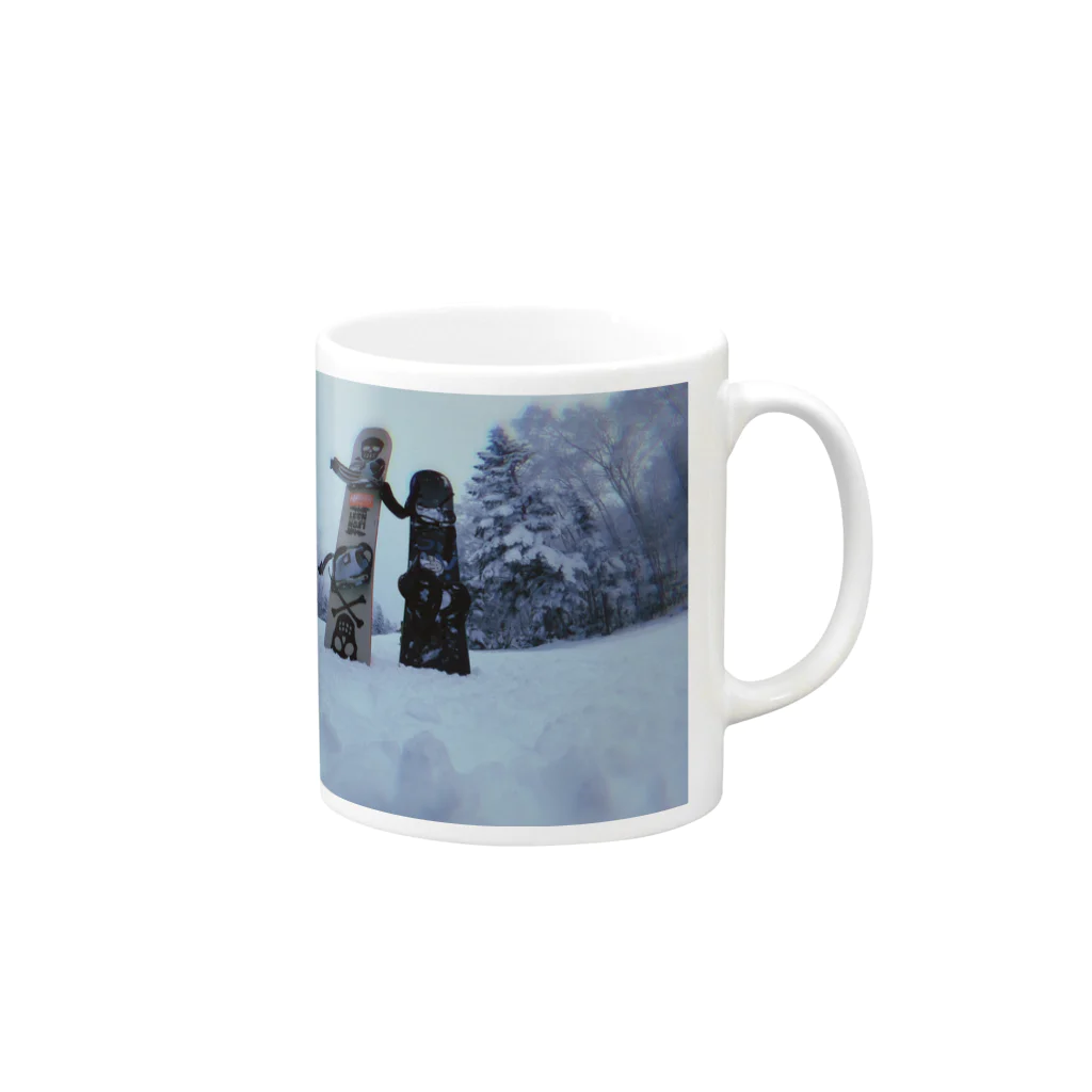 jura_iijimaのsnowboard!! Mug :right side of the handle